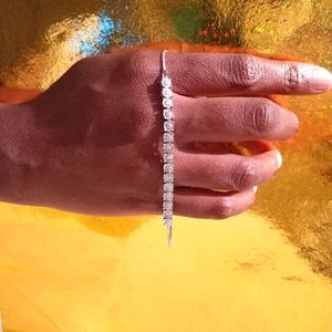 Sterling Silver Diamond Bolo Bracelet